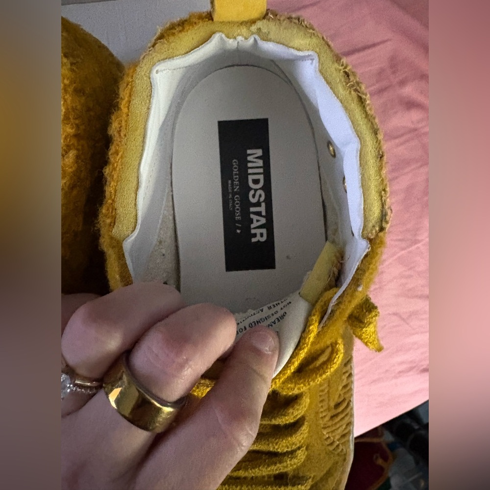 Golden Goose Men’s Yellow Midstar Sneakers - Picture 3 of 8